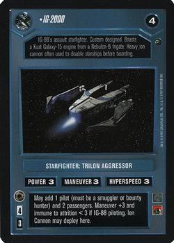 2000 Decipher Star Wars CCG Reflections A Collector’s Bounty #NNO IG-2000 Front