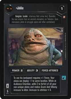 2000 Decipher Star Wars CCG Reflections A Collector’s Bounty #NNO Jabba Front