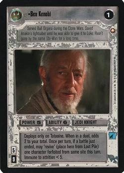 2000 Decipher Star Wars CCG Reflections A Collector’s Bounty #NNO Ben Kenobi Front