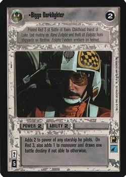 2000 Decipher Star Wars CCG Reflections A Collector’s Bounty #NNO Biggs Darklighter Front