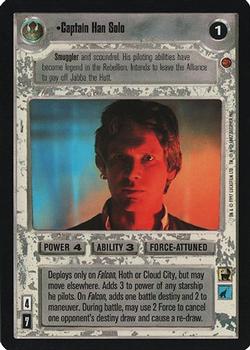 2000 Decipher Star Wars CCG Reflections A Collector’s Bounty #NNO Captain Han Solo Front