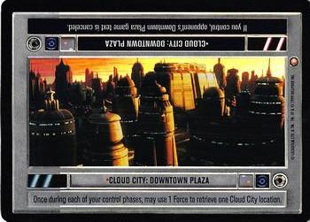 2000 Decipher Star Wars CCG Reflections A Collector’s Bounty #NNO Cloud City: Downtown Plaza Front