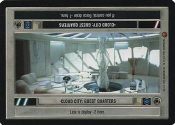 2000 Decipher Star Wars CCG Reflections A Collector’s Bounty #NNO Cloud City: Guest Quarters Front