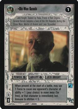 2000 Decipher Star Wars CCG Reflections A Collector’s Bounty #NNO Obi-Wan Kenobi Front