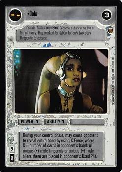 2000 Decipher Star Wars CCG Reflections A Collector’s Bounty #NNO Oola Front