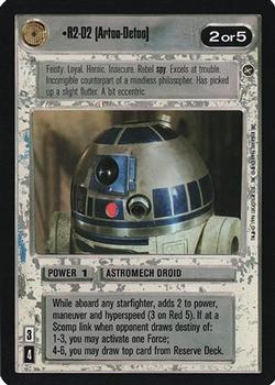 2000 Decipher Star Wars CCG Reflections A Collector’s Bounty #NNO R2-D2 Front