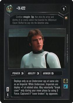 2000 Decipher Star Wars CCG Reflections A Collector’s Bounty #NNO TK-422 Front