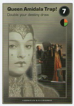 1999 Decipher Star Wars CCG Episode 1 #NNO Queen Amidala Trap! Front