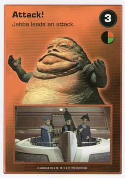 1999 Decipher Star Wars CCG Episode 1 #NNO Attack!  [3 Jabba the Hutt]        Attack: Coruscant Front