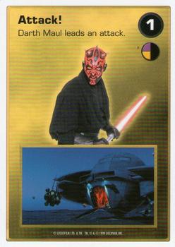 1999 Decipher Star Wars CCG Episode 1 #NNO Attack!  [1 Darth Maul]            Attack: Tatooine Front