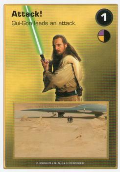 1999 Decipher Star Wars CCG Episode 1 #NNO Attack!  [1 Qui-Gon Jinn]          Attack: Tatooine Front