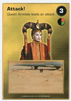 1999 Decipher Star Wars CCG Episode 1 #NNO Attack!  [3 Queen Amidala]         Attack: Tatooine Front
