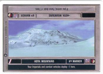 1996 Decipher Star Wars CCG The Empire Strikes Back Introductory Two-Player Game #NNO Hoth: Mountains (6th Marker) Front