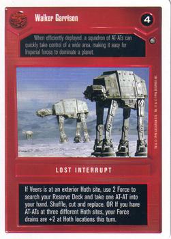 1996 Decipher Star Wars CCG The Empire Strikes Back Introductory Two-Player Game #NNO Walker Garrison Front