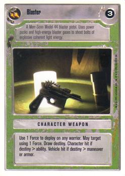 1996 Decipher Star Wars CCG The Empire Strikes Back Introductory Two-Player Game #NNO Blaster Front