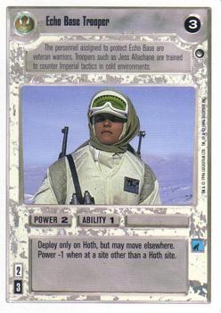 1996 Decipher Star Wars CCG The Empire Strikes Back Introductory Two-Player Game #NNO Echo Base Trooper Front