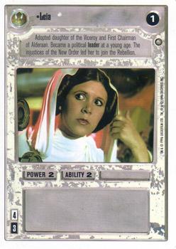 1996 Decipher Star Wars CCG The Empire Strikes Back Introductory Two-Player Game #NNO Leia Front