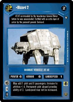 1996 Decipher Star Wars CCG Hoth Expansion #NNO Blizzard 2 Front