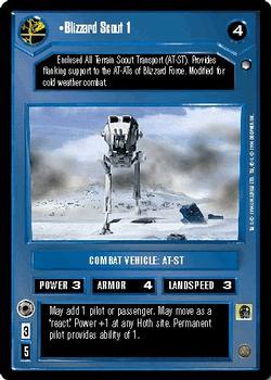 1996 Decipher Star Wars CCG Hoth Expansion #NNO Blizzard Scout 1 Front