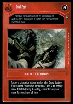 1996 Decipher Star Wars CCG Hoth Expansion #NNO Cold Feet Front