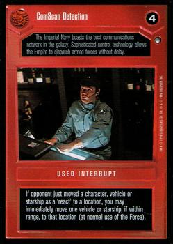 1996 Decipher Star Wars CCG Hoth Expansion #NNO ComScan Detection Front