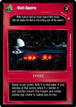 1996 Decipher Star Wars CCG Hoth Expansion #NNO Death Squadron Front