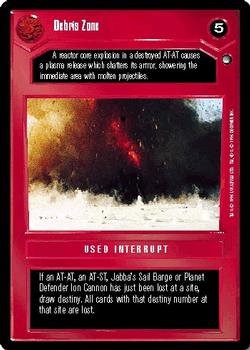 1996 Decipher Star Wars CCG Hoth Expansion #NNO Debris Zone Front