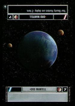 1996 Decipher Star Wars CCG Hoth Expansion #NNO Ord Mantell Front