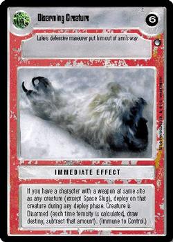 1996 Decipher Star Wars CCG Hoth Expansion #NNO Disarming Creature Front