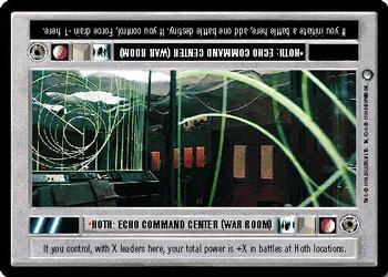1996 Decipher Star Wars CCG Hoth Expansion #NNO Hoth: Echo Command Center (War Room) Front