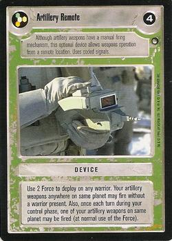 1996 Decipher Star Wars CCG Hoth Expansion #NNO Artillery Remote Front