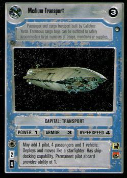 1996 Decipher Star Wars CCG Hoth Expansion #NNO Medium Transport Front