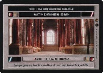 2001 Decipher Star Wars CCG Theed Palace #NNO Naboo: Theed Palace Hallway [Light] Front