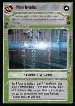 2001 Decipher Star Wars CCG Theed Palace #NNO Proton Torpedoes Front