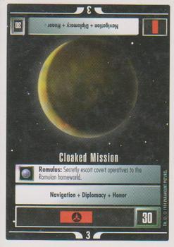 1994 Decipher Star Trek Premiere Edition White Border #NNO Cloaked Mission Front