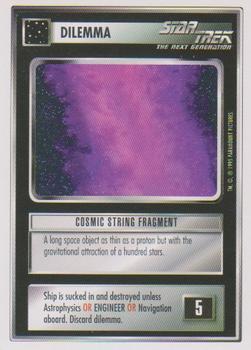 1994 Decipher Star Trek Premiere Edition White Border #NNO Cosmic String Fragment Front