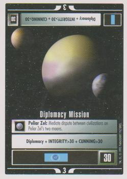 1994 Decipher Star Trek Premiere Edition White Border #NNO Diplomacy Mission Front