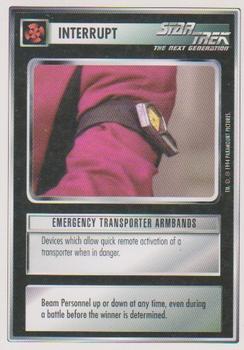 1994 Decipher Star Trek Premiere Edition White Border #NNO Emergency Transporter Armbands Front