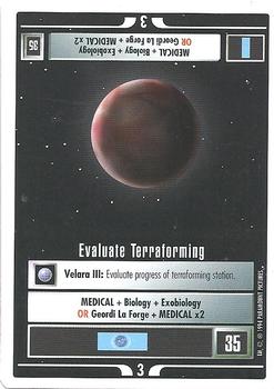 1994 Decipher Star Trek Premiere Edition White Border #NNO Evaluate Terraforming Front