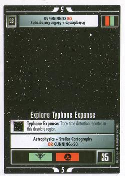 1994 Decipher Star Trek Premiere Edition White Border #NNO Explore Typhone Expanse Front