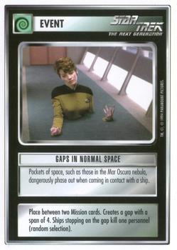 1994 Decipher Star Trek Premiere Edition White Border #NNO Gaps in Normal Space Front