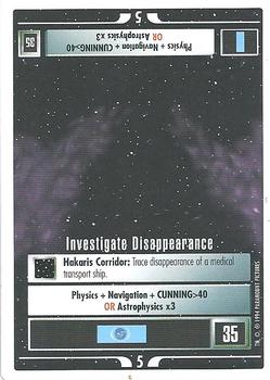 1994 Decipher Star Trek Premiere Edition White Border #NNO Investigate Disappearance Front