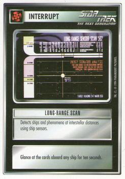 1994 Decipher Star Trek Premiere Edition White Border #NNO Long-Range Scan Front