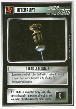1994 Decipher Star Trek Premiere Edition White Border #NNO Particle Fountain Front