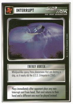 1994 Decipher Star Trek Premiere Edition White Border #NNO Energy Vortex Front