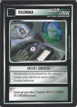 1994 Decipher Star Trek Premiere Edition Black Border #NNO Ancient Computer Front