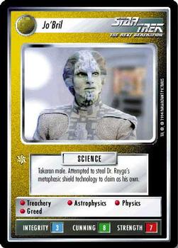 1994 Decipher Star Trek Premiere Edition Black Border #NNO Jo'Bril Front