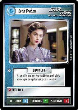 1994 Decipher Star Trek Premiere Edition Black Border #NNO Leah Brahms Front