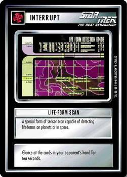 1994 Decipher Star Trek Premiere Edition Black Border #NNO Life-Form Scan Front