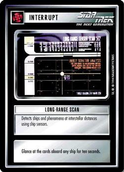 1994 Decipher Star Trek Premiere Edition Black Border #NNO Long-Range Scan Front